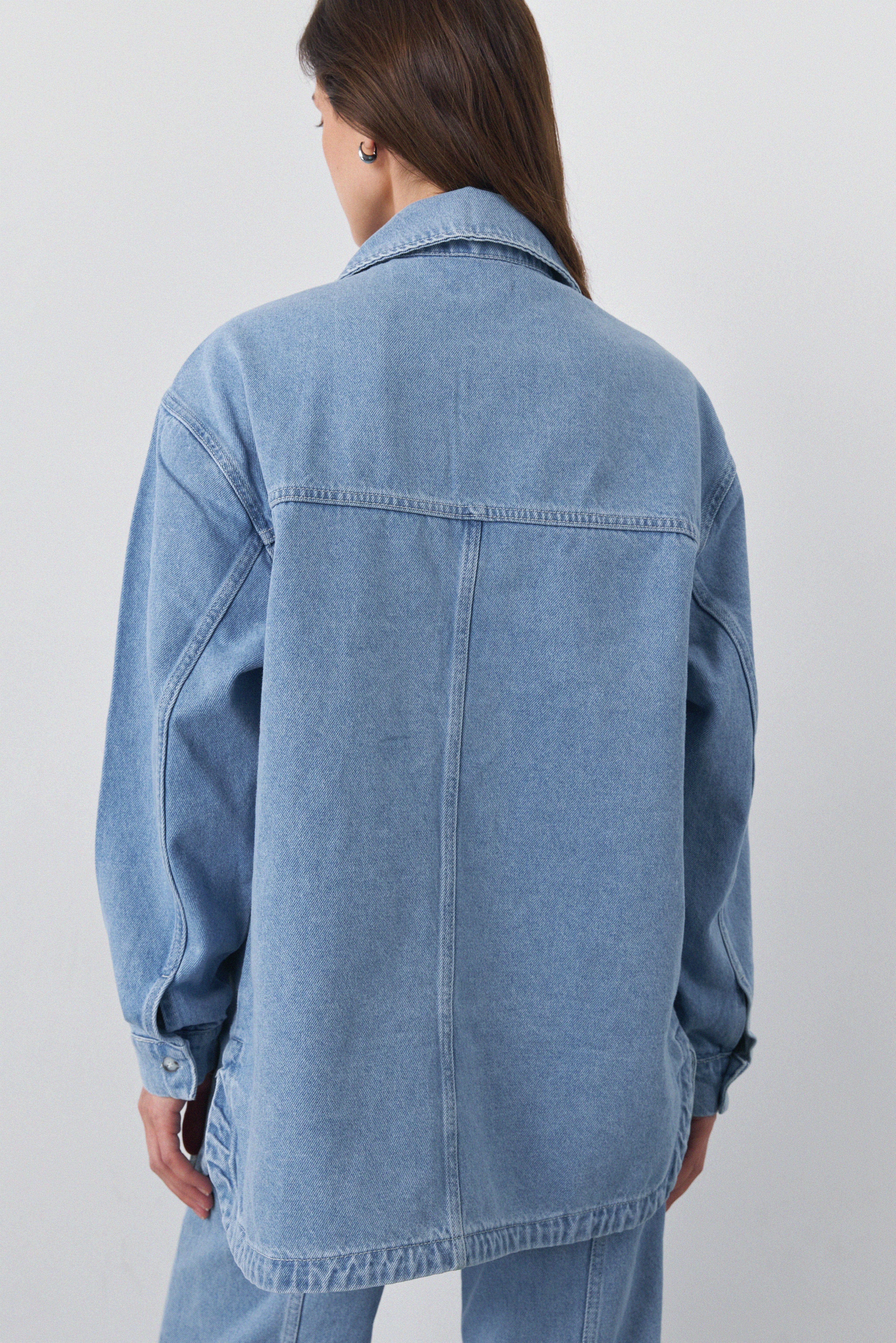 ★関税込★JEMUT★Noise Washing Denim Shirts ★ Midweight Denim Workshirt In Dark Wash For Men | J.Crew