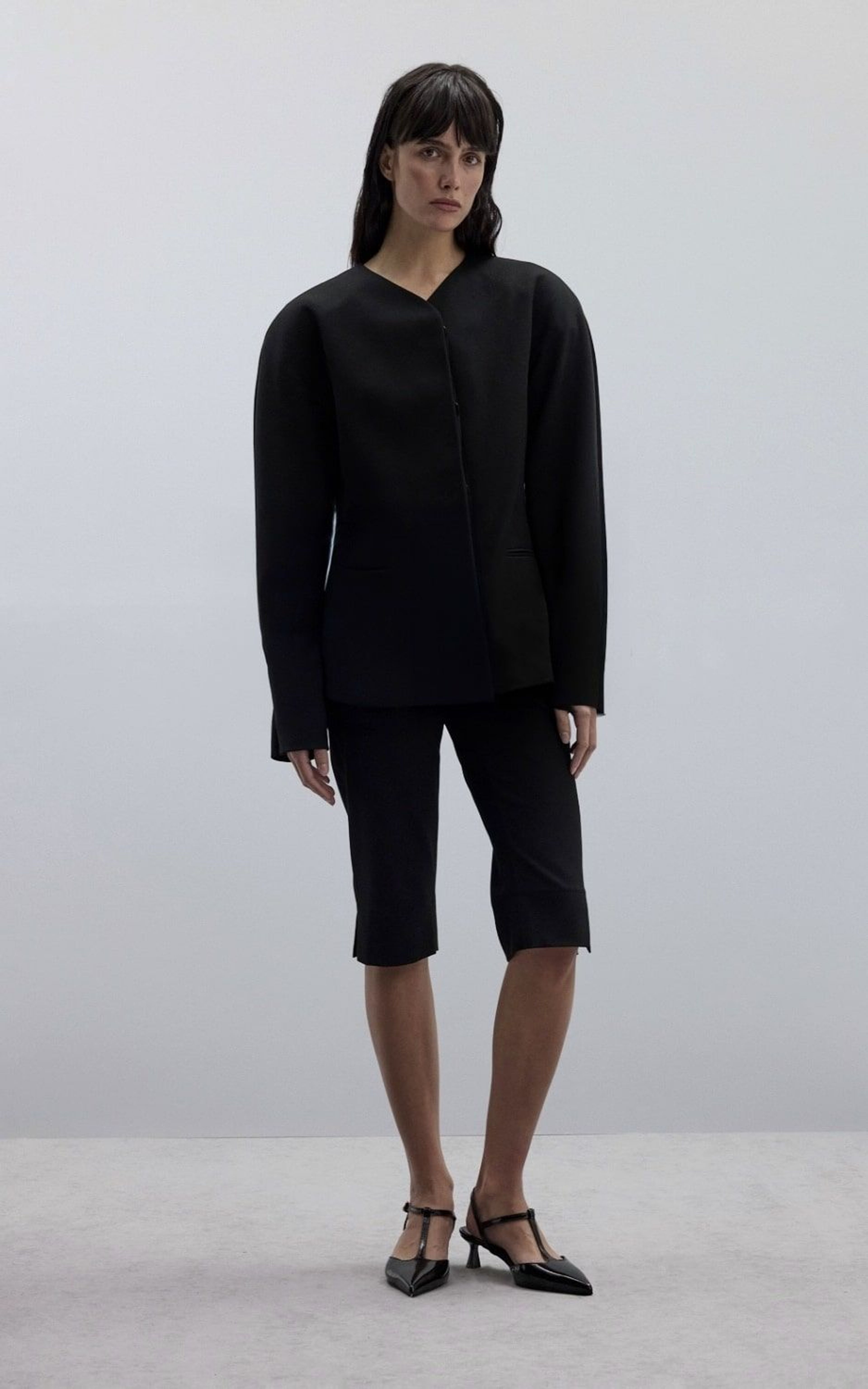 Classic Suit Fabric Capris