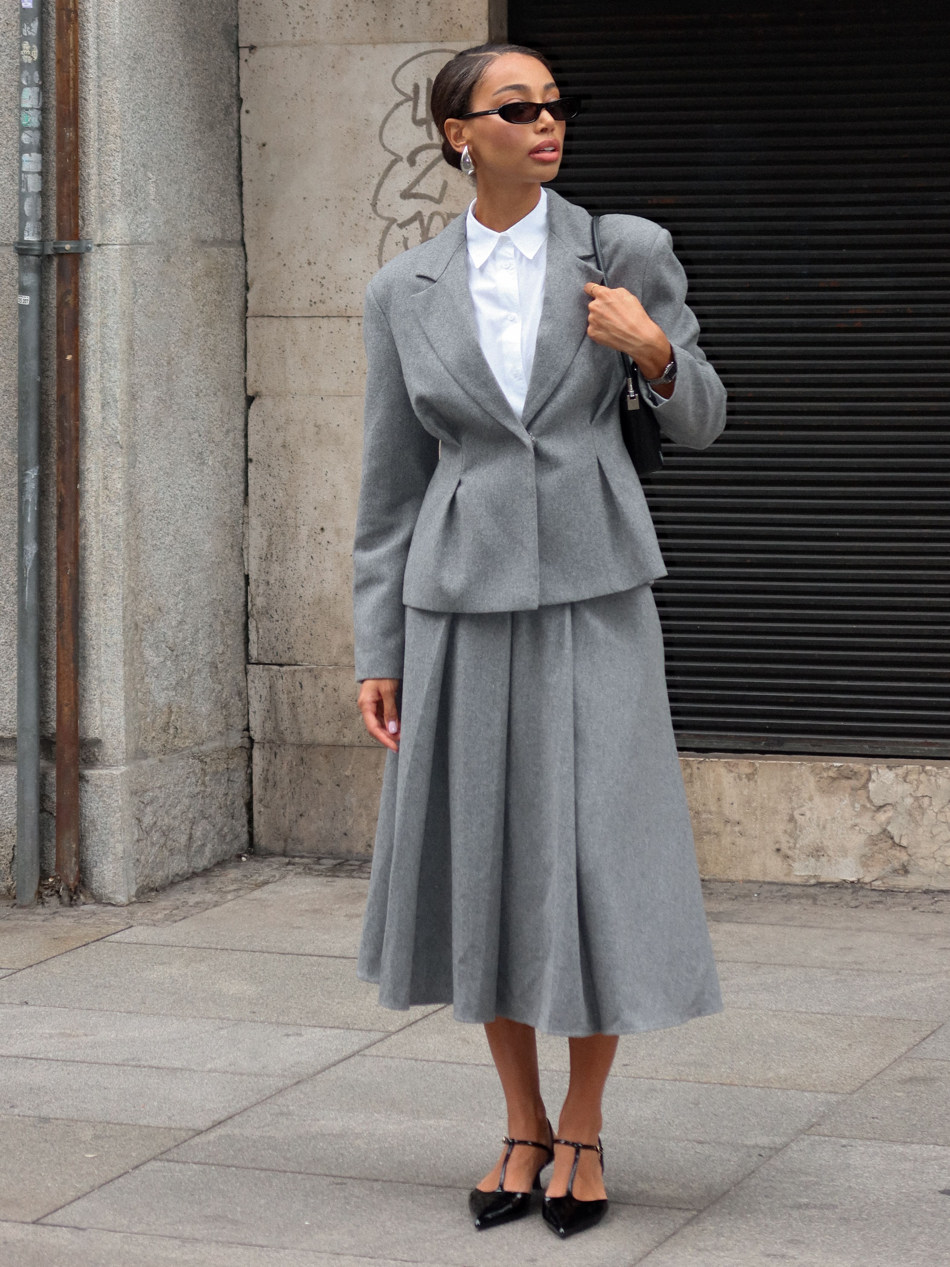melt the lady back pleats skirt スカート