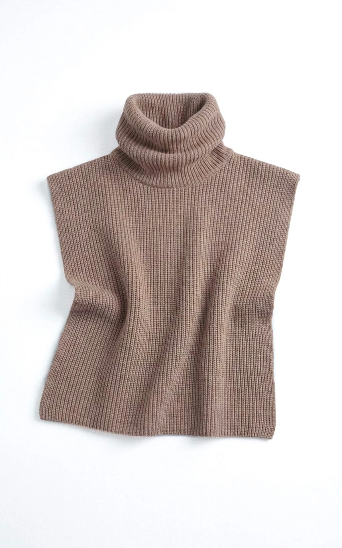Wool Dickey with Stand-Up Collar