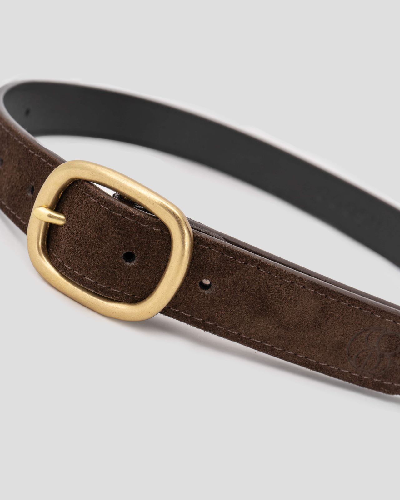 Genuine Suede Belt - Brown | COOSH