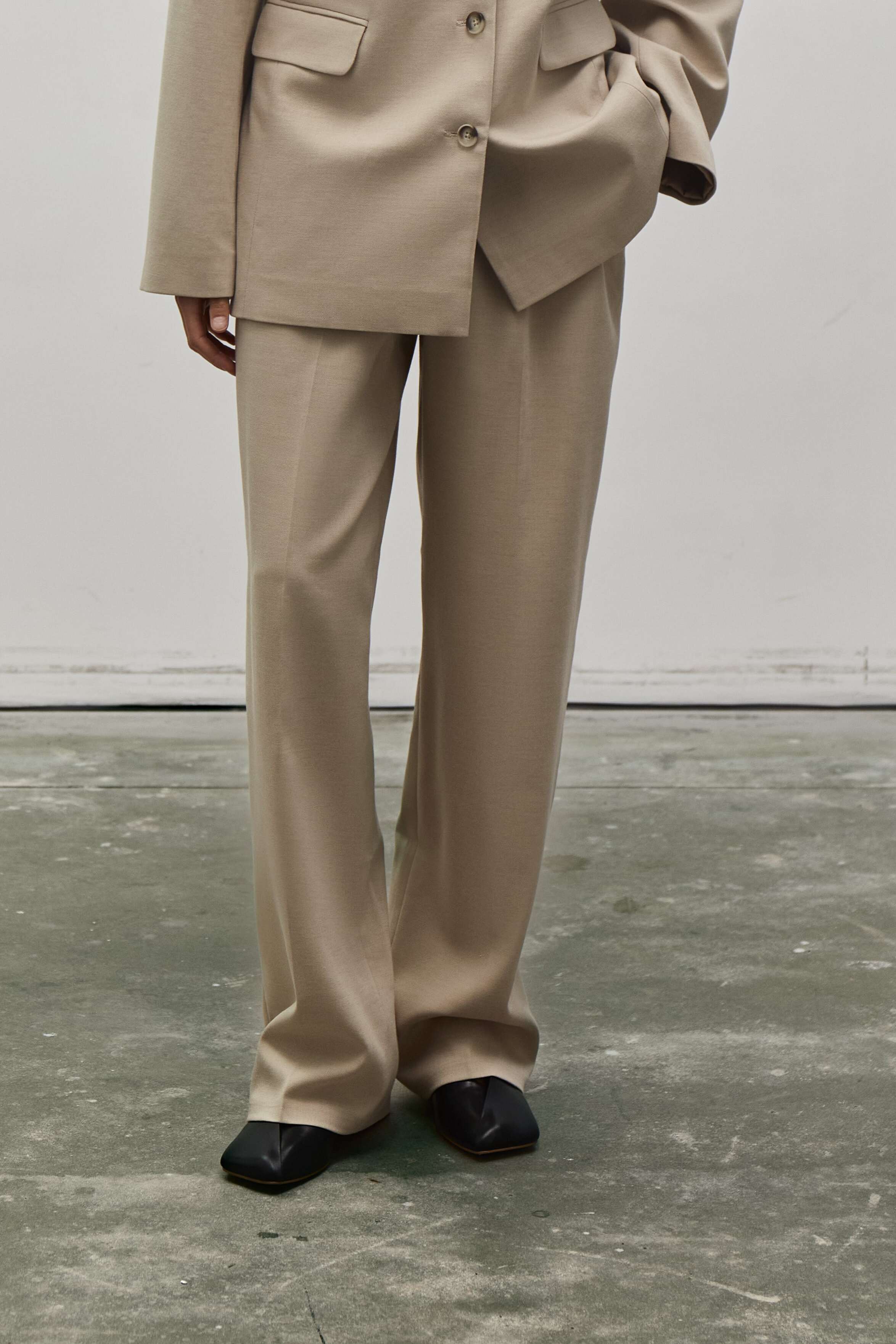 パンツ INCOTEX Women Straight Pants 176832 D6207 401 BEIGE Straight Cut Pants - Beige | COOSH