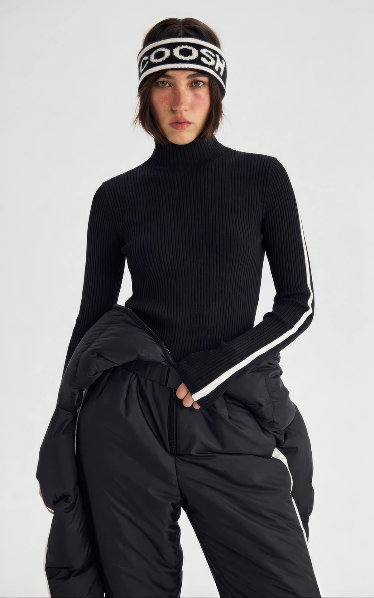Ribbed Contrast Stripe Longsleeve