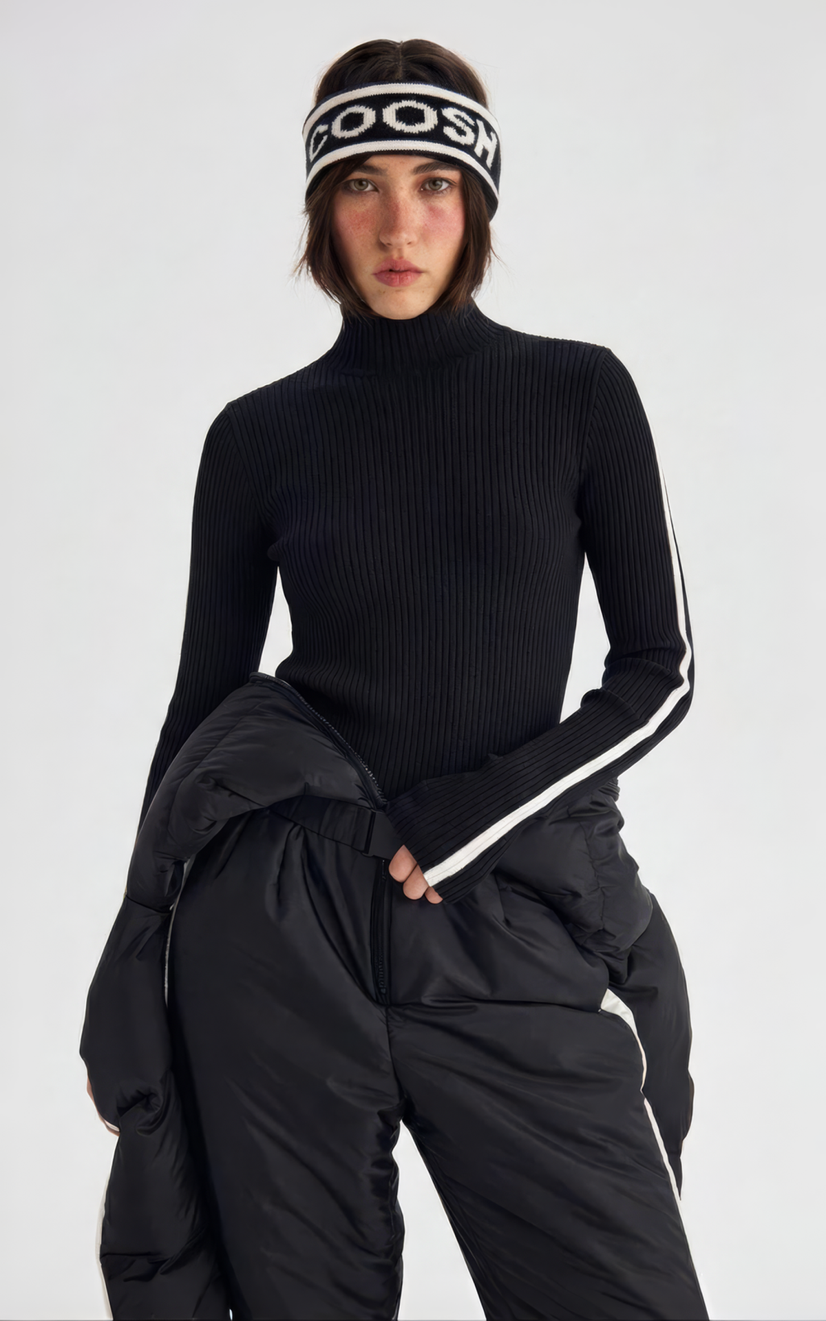 Ribbed Contrast Stripe Longsleeve