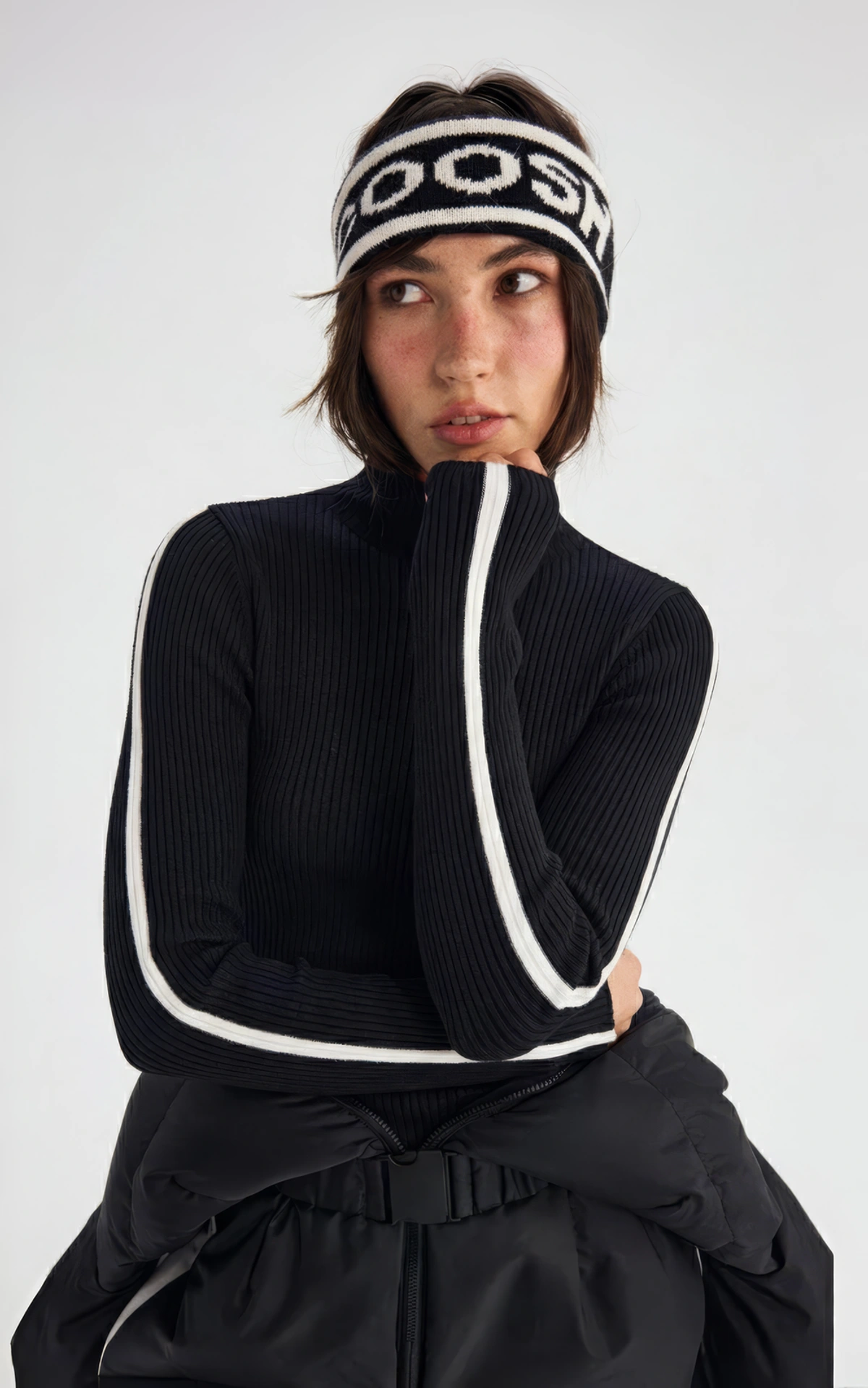 Ribbed Contrast Stripe Longsleeve