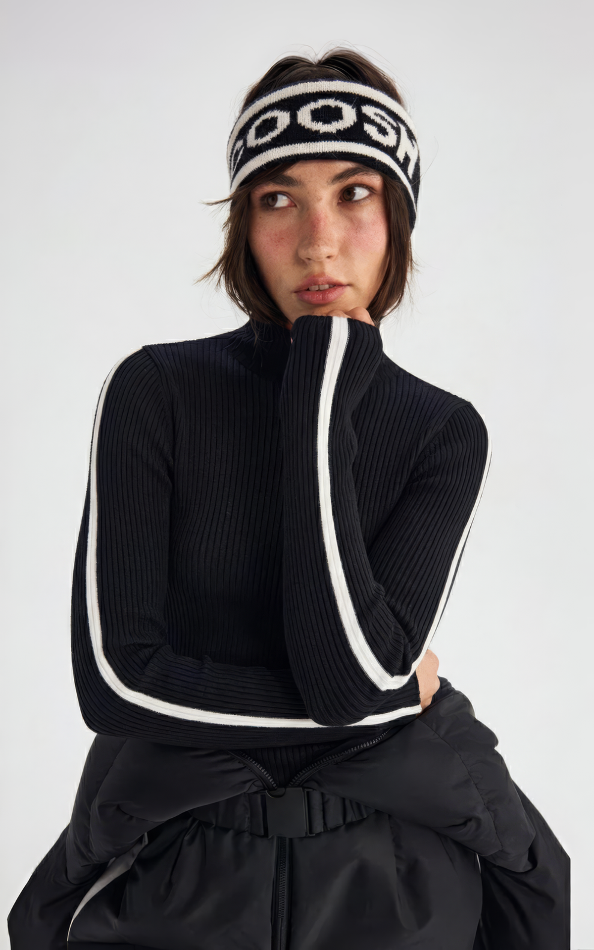 Ribbed Contrast Stripe Longsleeve