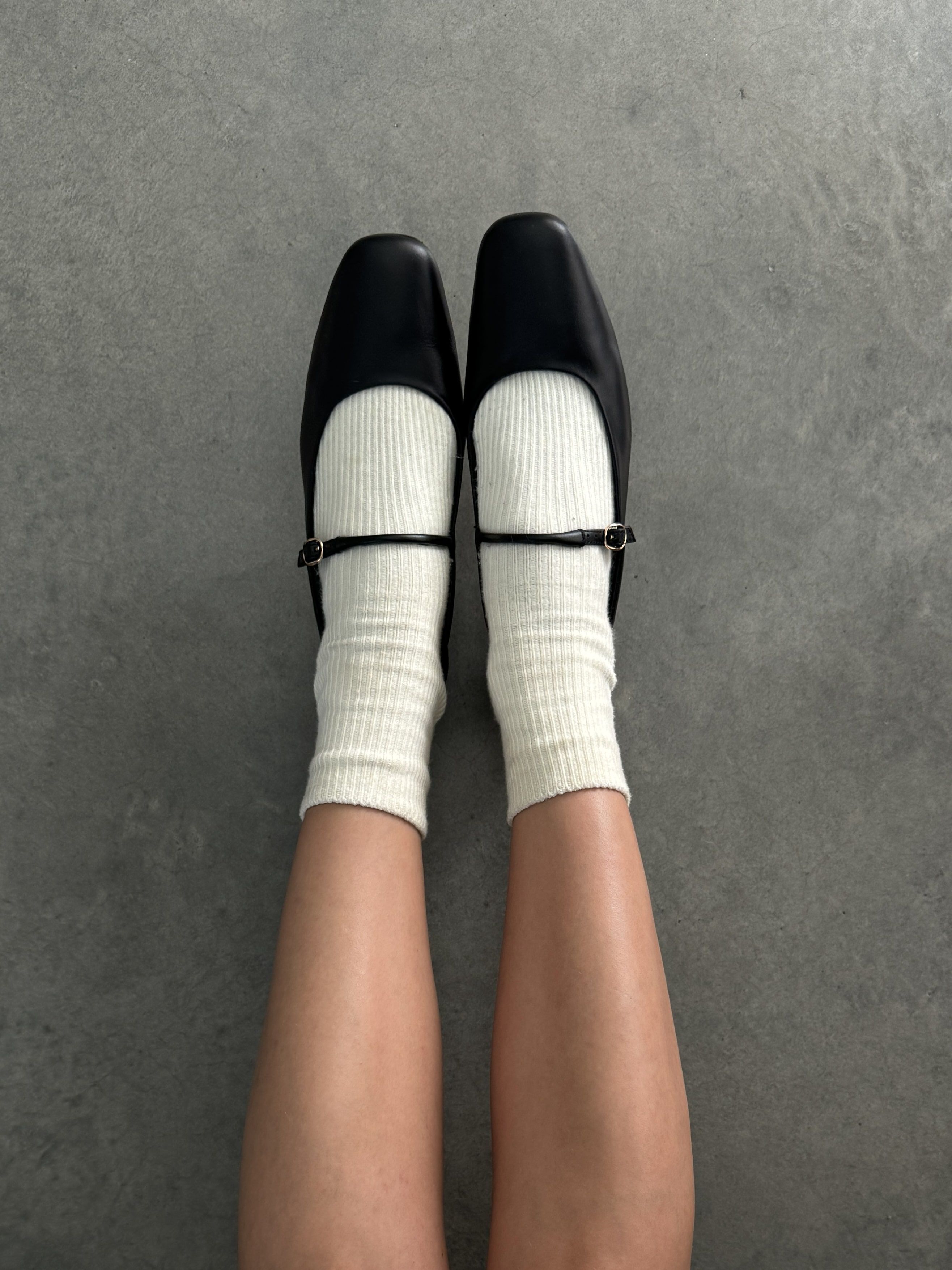 ＊韓国＊［BLACKUP］leather buckle flat shoes 2color leather buckle flat shoes – BLACKUP