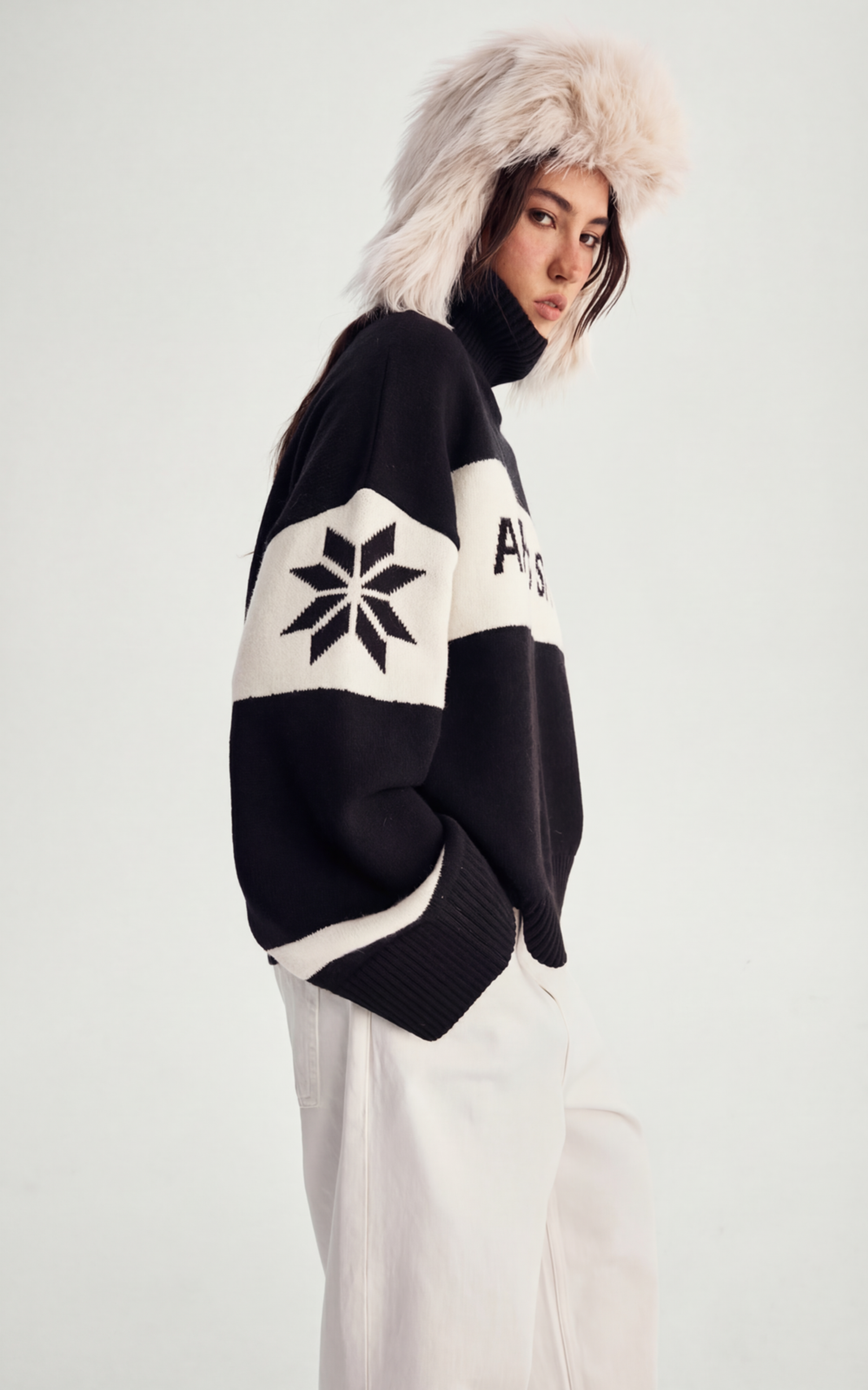 Printed Wool Sweater APRES SKI