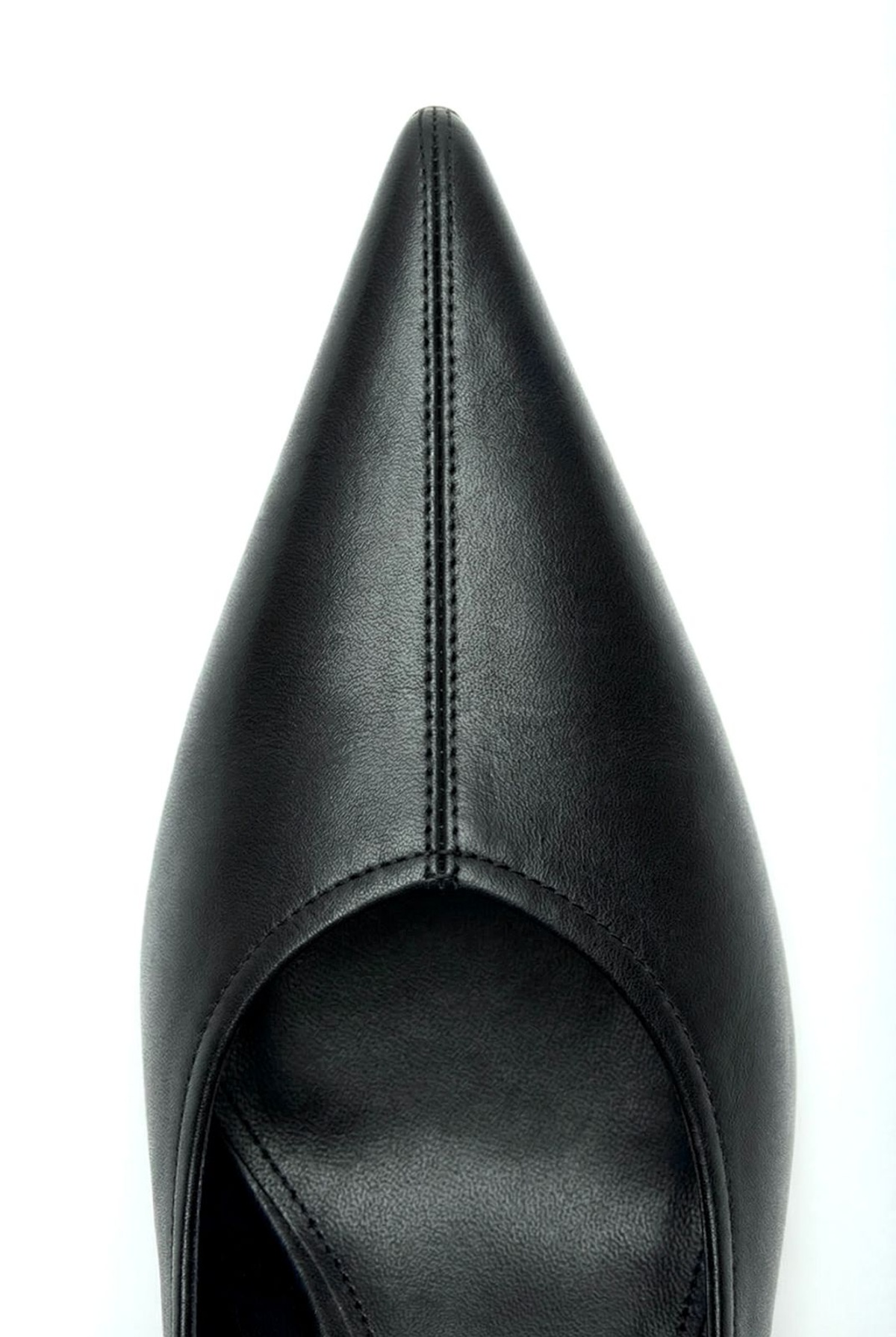 Pointed-Toe Wedge Leather Pumps CECILE