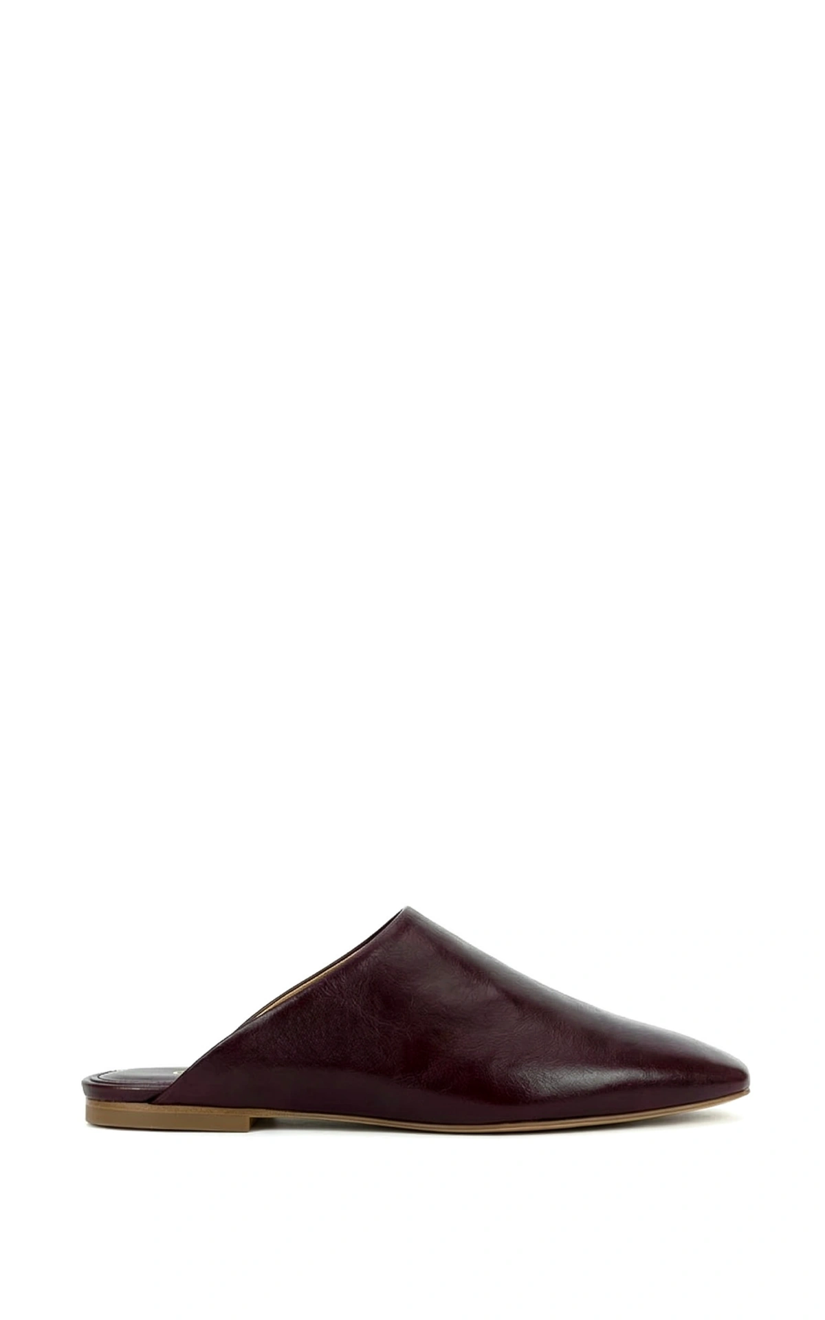 Square-Toe Leather Mules ALMA