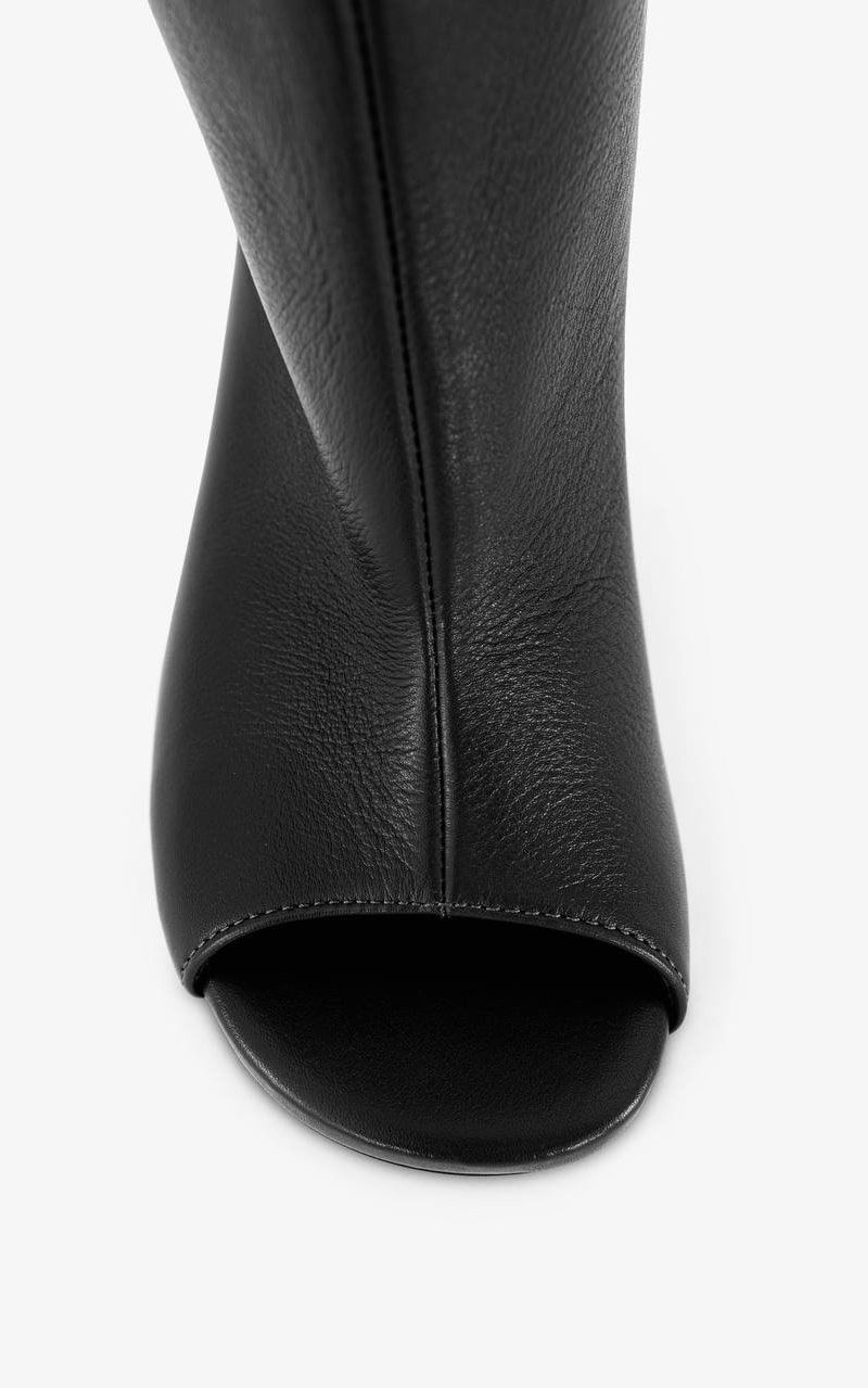 Leather SAFARI BOOTS with Open Toe