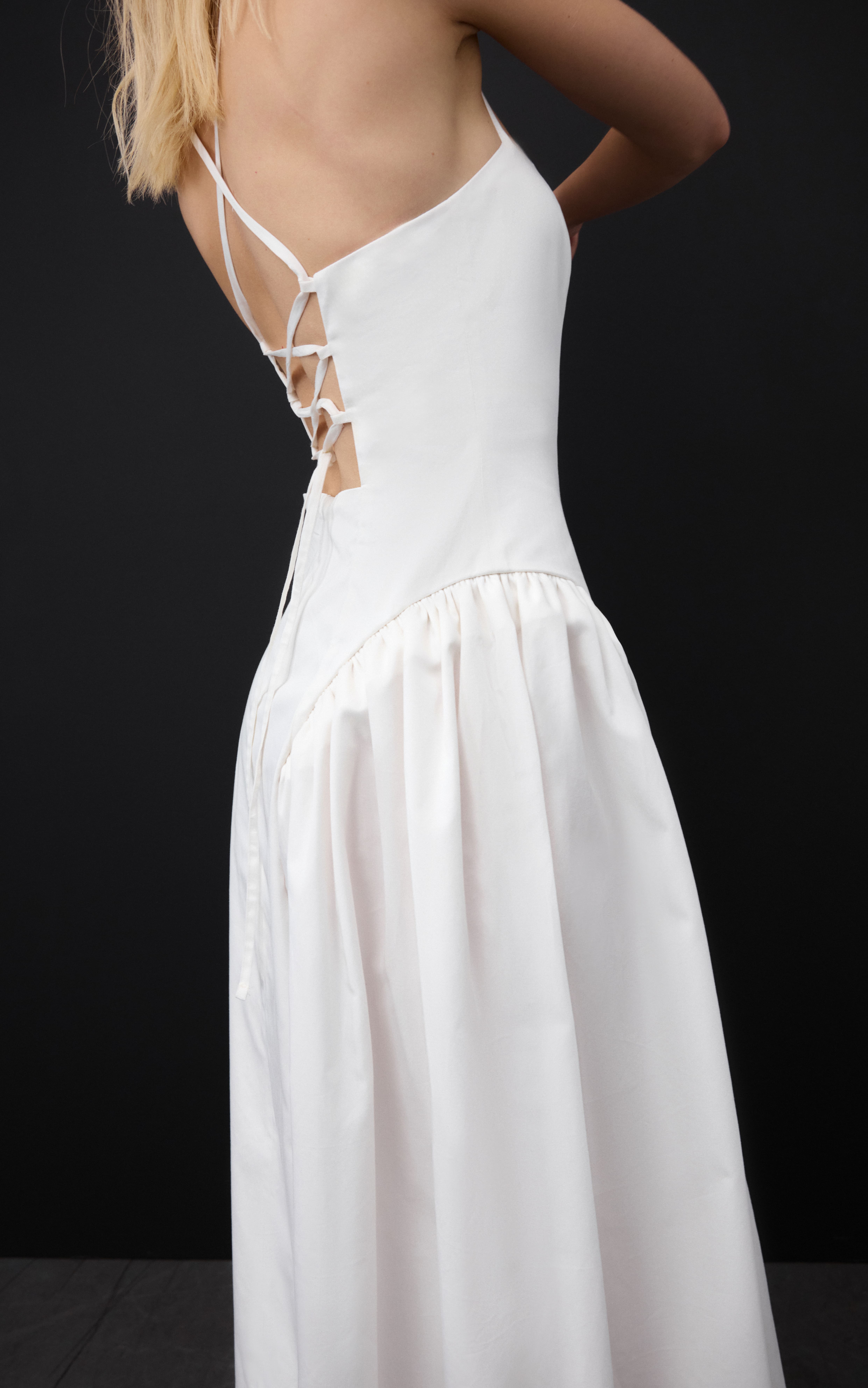 Drop Waist Dress COSTA - Milky
