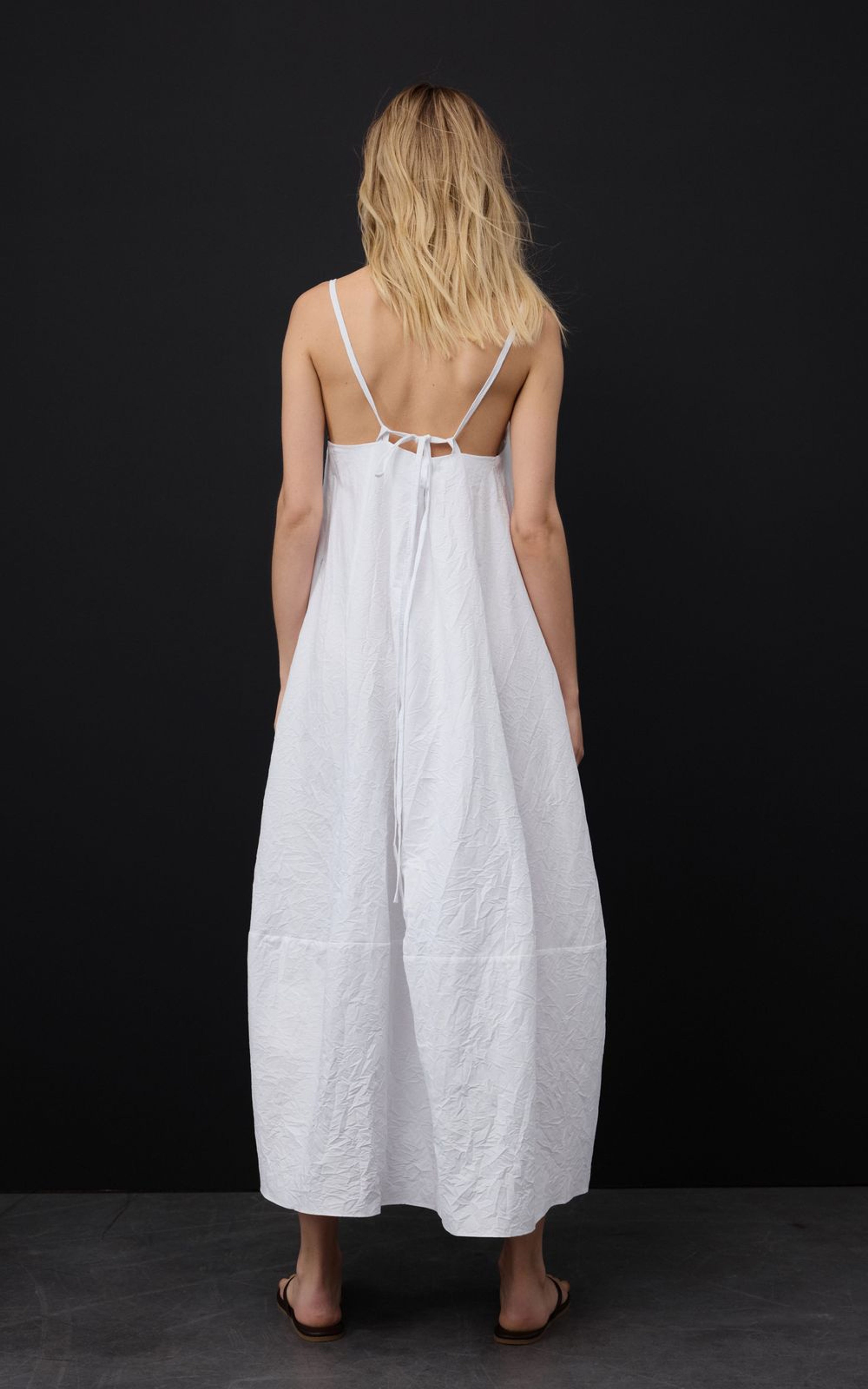 Maxi Cotton Sundress with Thin Straps