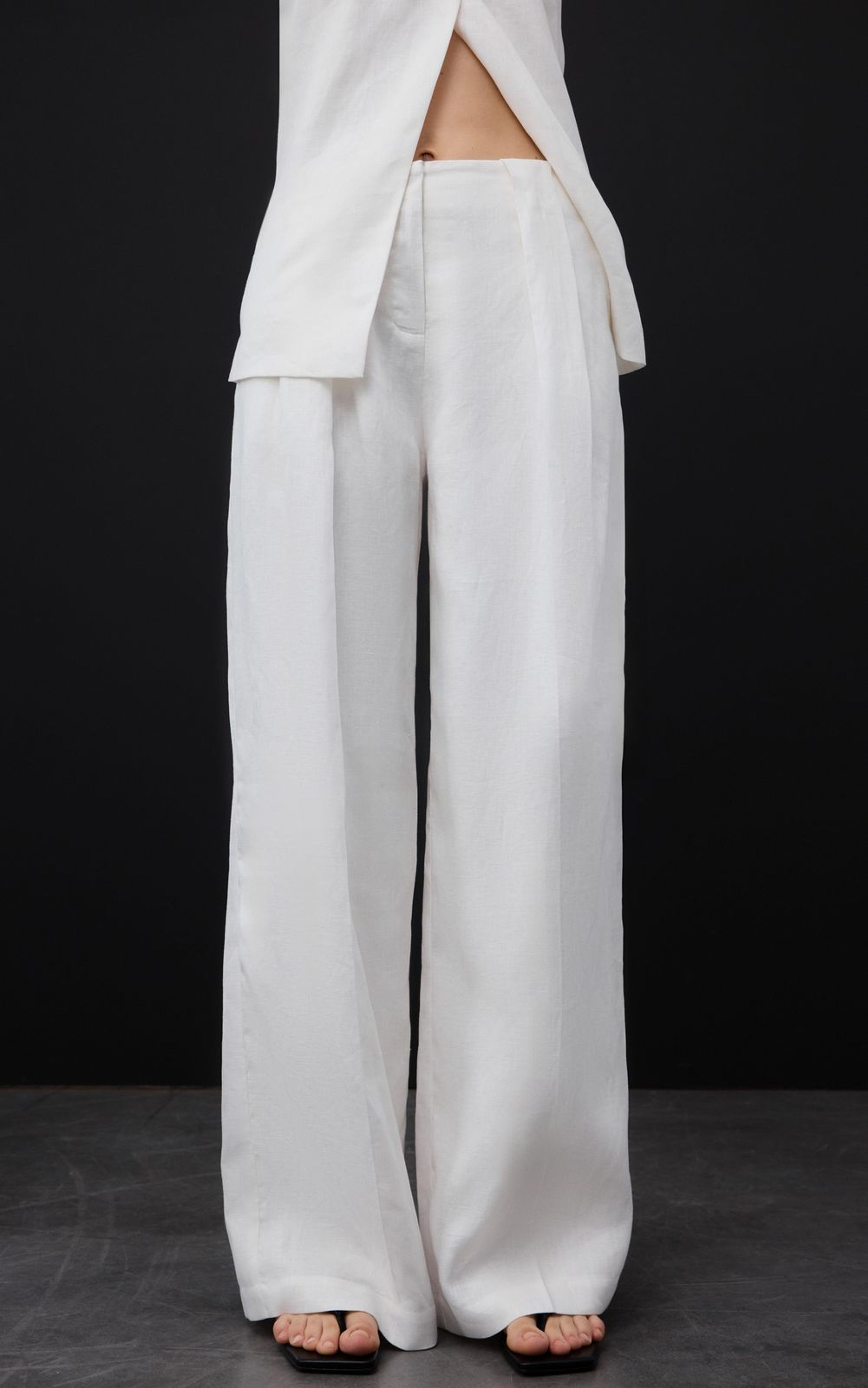 Organic Hemp Mid Rise Palazzo Pants
