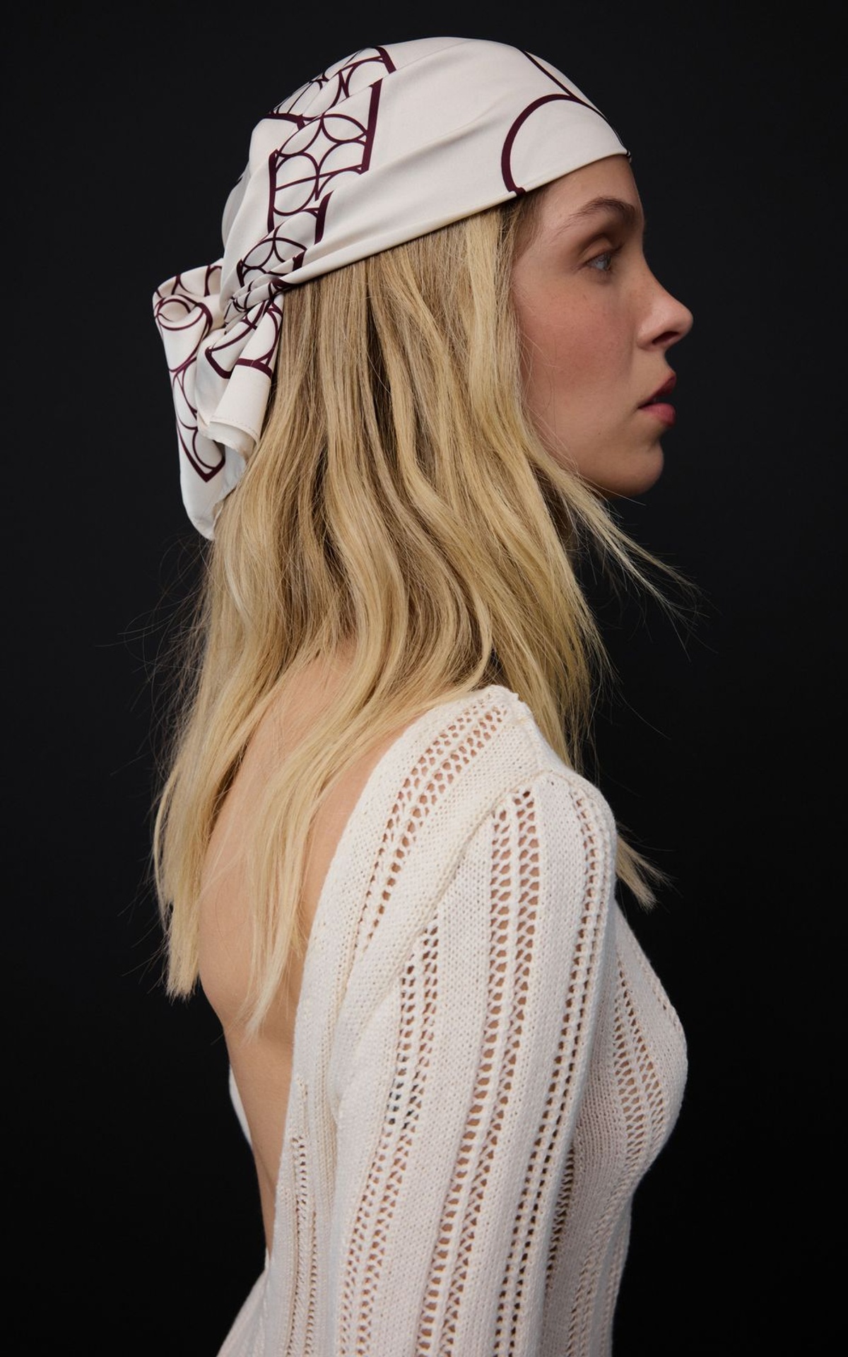 THE LOGO Satin Scarf