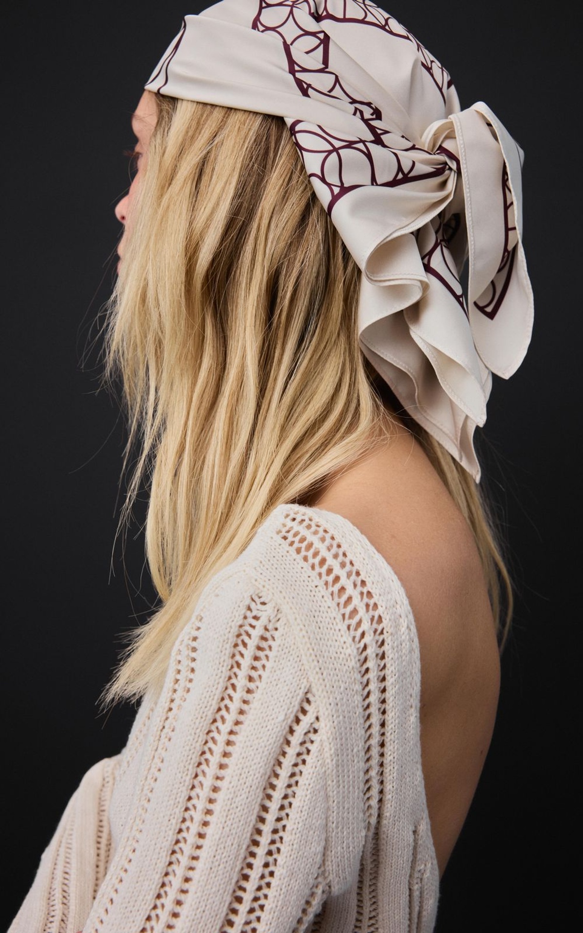 THE LOGO Satin Scarf