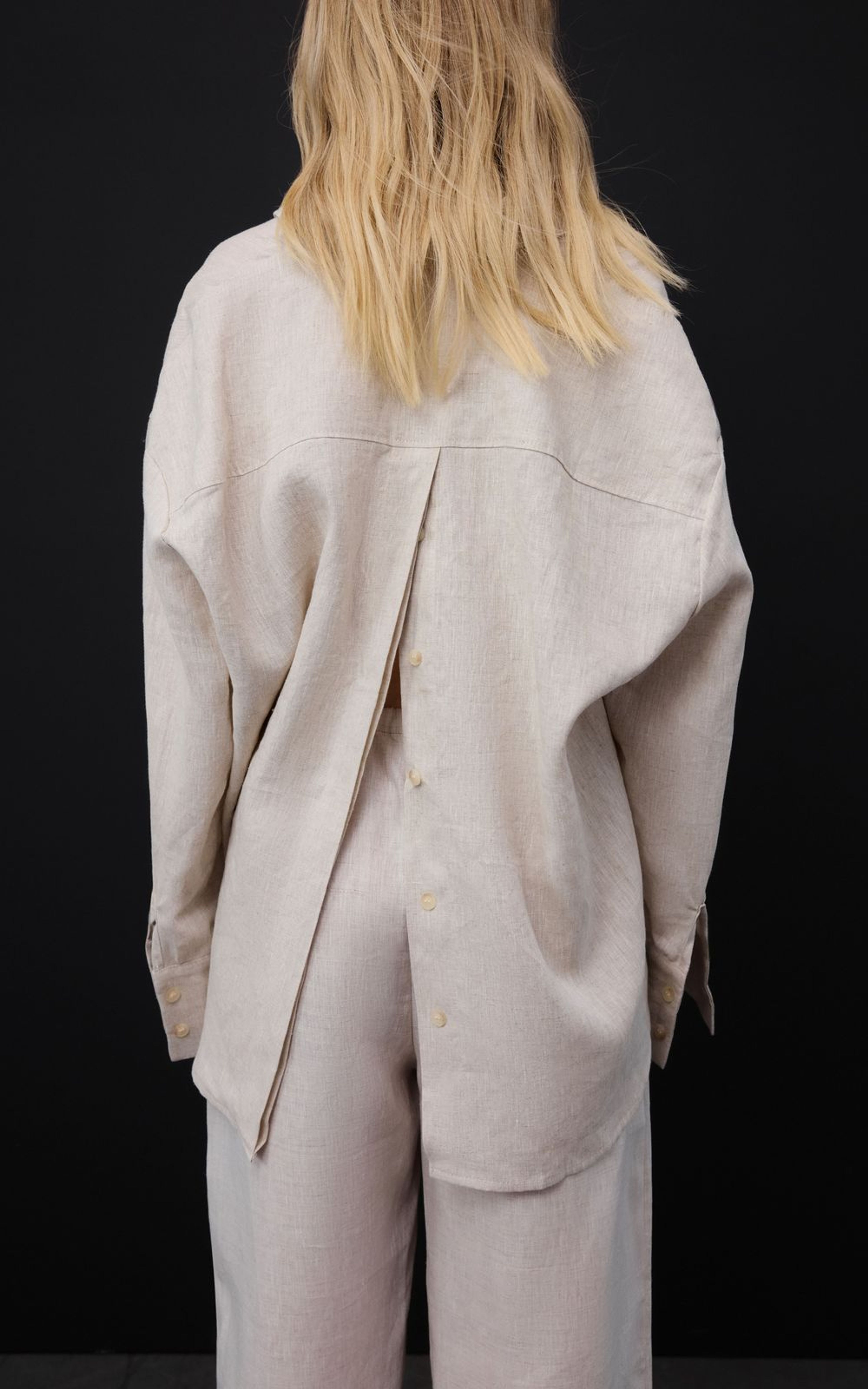 Elastic Waist Hemp Pants