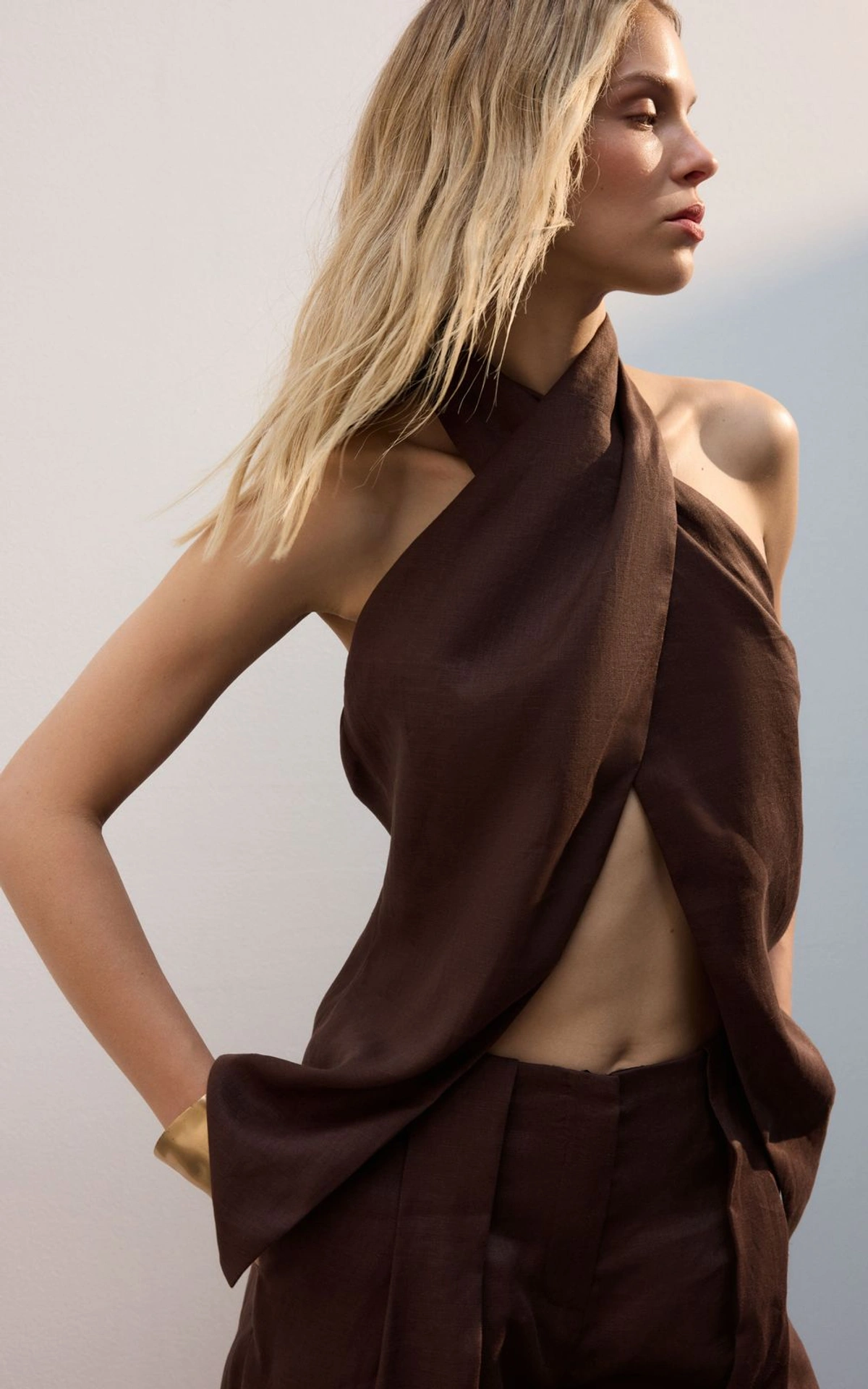 Long Top MIA with Accent Neckline