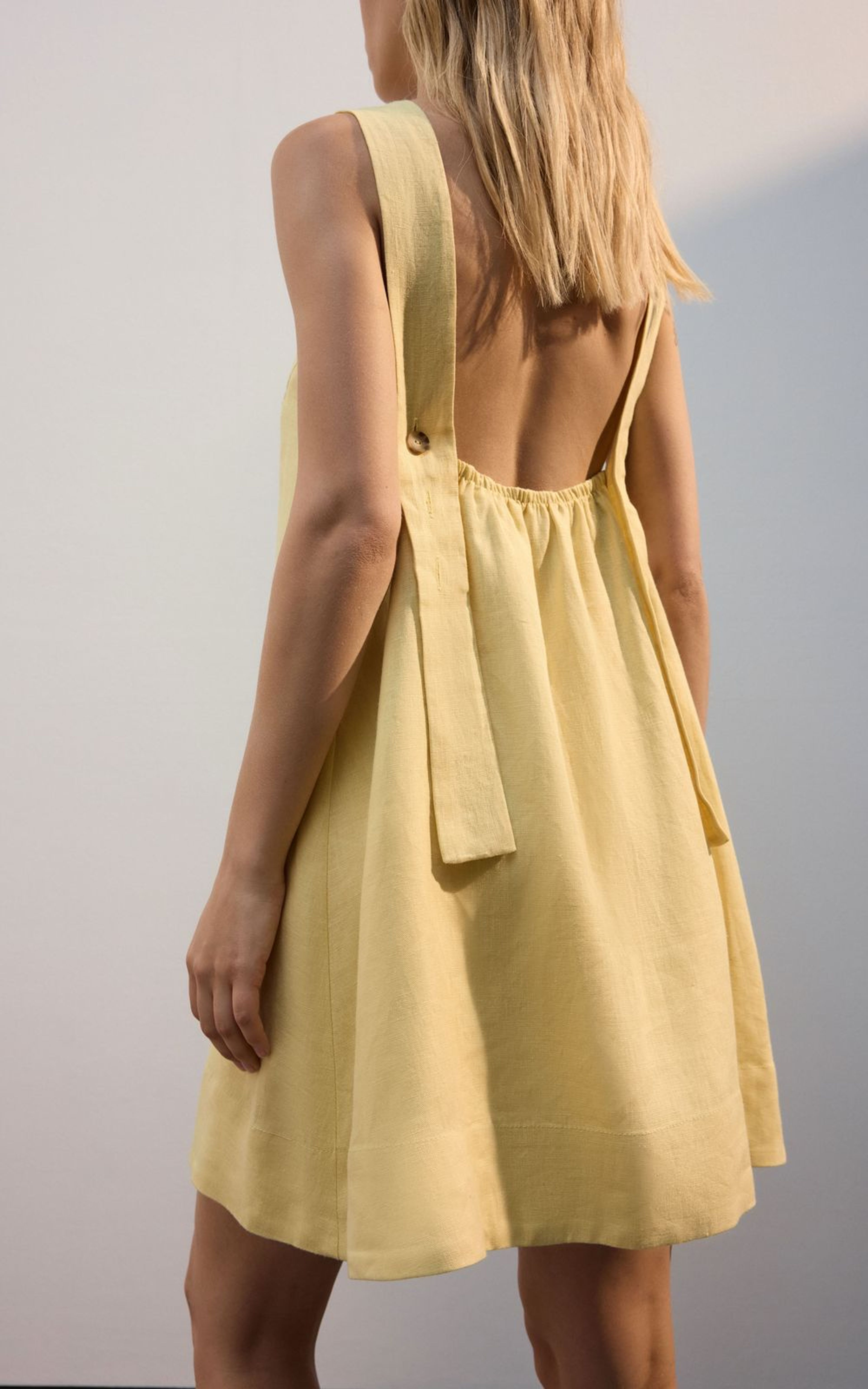 Linen A-Line Mini Dress